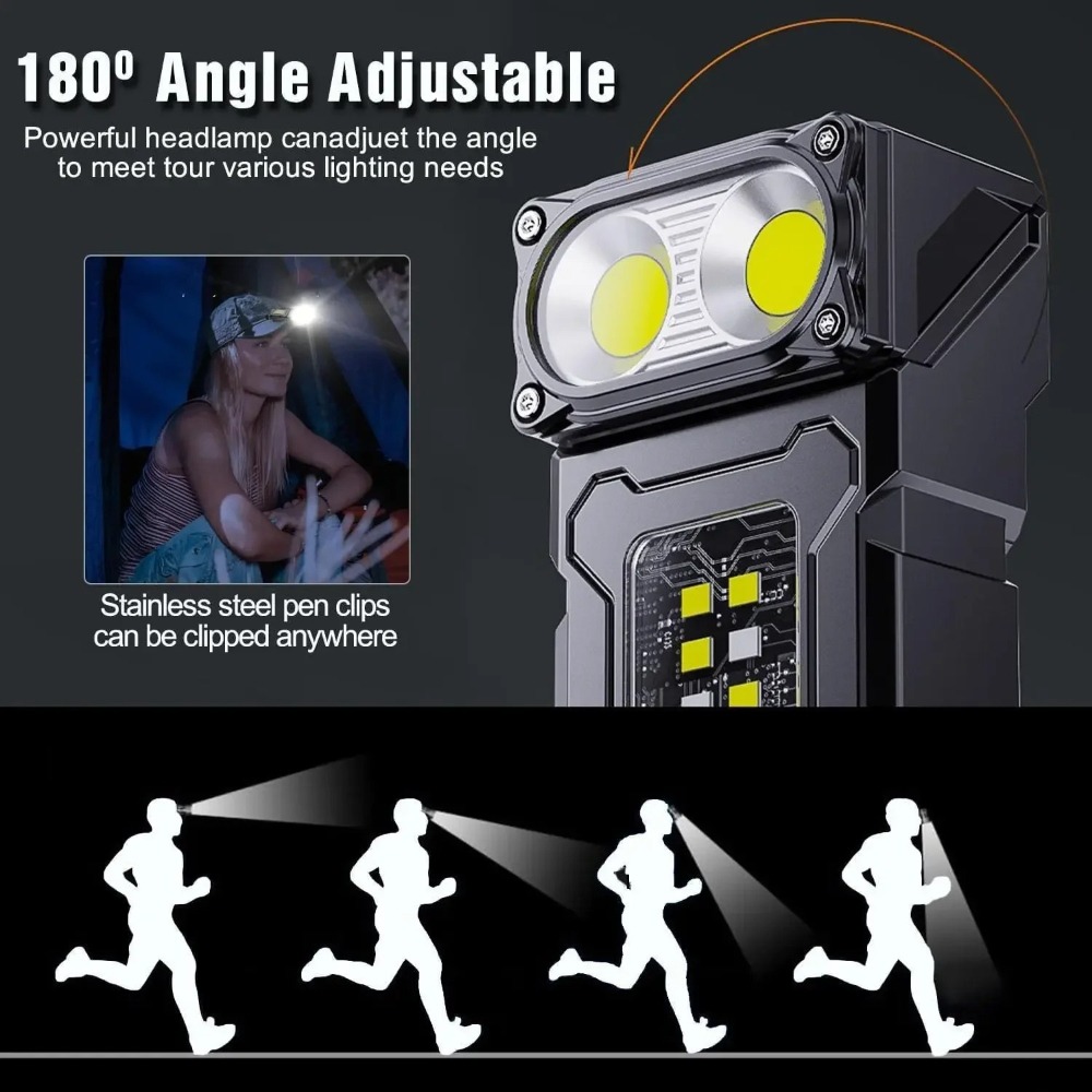 180° Rotatable LED Flashlight  - Fishing Light review and price