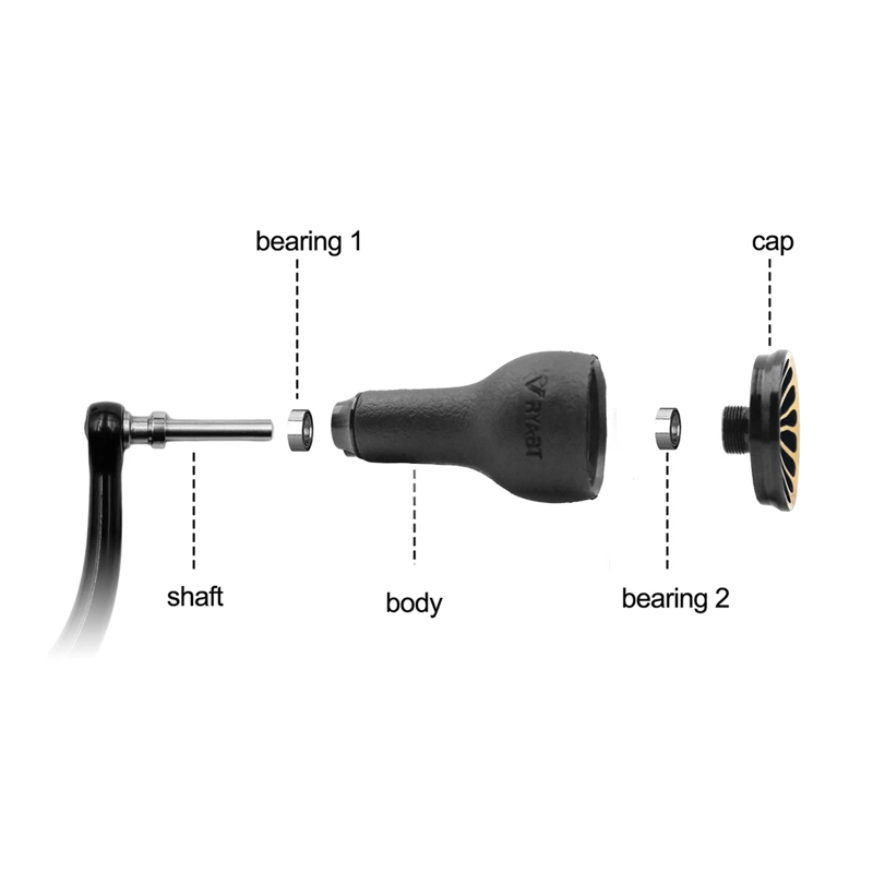 TPE Black Knob 27mm Compatible - Shimano Reel Stradic review and price